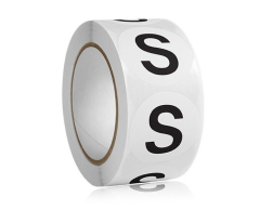 Str. S-klistremerker (Small) - 500 stk, 25mm