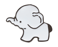 Babyelefant pin - Søtt tilbehør, 26x21mm