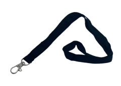 Svart bambus nøkkelbånd 