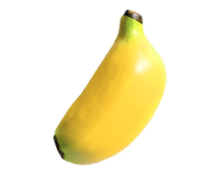 Banan kjøleskapsmagnet, 3D fruktmagnet, 65x30mm