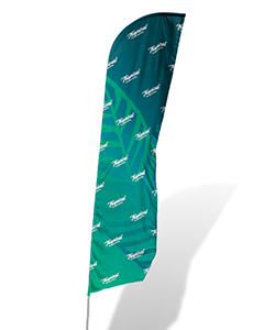 Beachflagg - vanlig form med trykk