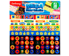 Belønning, mega klistremerke samling, 300 stk.