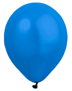 Blå ballonger uten trykk