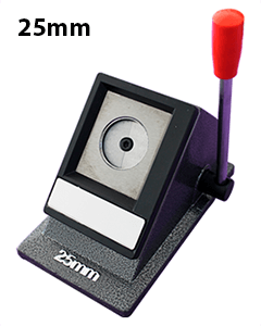 Stasjonær papirstans for 25 mm buttons