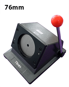 Stasjonær papirstans for 76 mm buttons