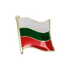 Bulgarien flagg emalje pin
