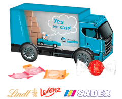Lastebil gaveeske med trykk - Med godteri
