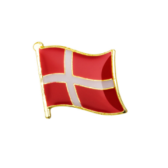 Dansk flagg emaljepin
