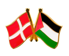 Danmark Palestina Vennskapsflagg pin