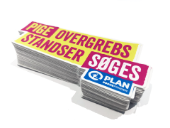 Die cut klistremerker 