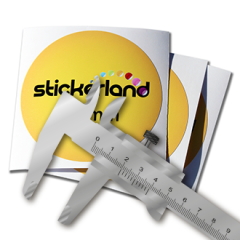 Velg din egen størrelse klistremerker CMYK