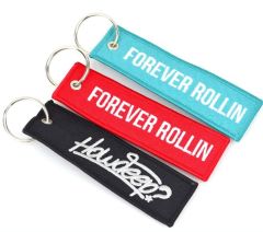 Broderte nøkkelringer - Med eget motiv - Jettags