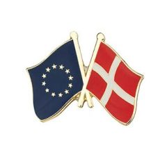 EU/Danmark vennskapsflaggpin
