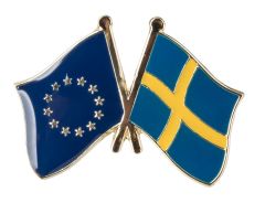 EU/Sverige vennskapsflaggpin