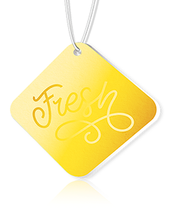 Eksklusiv duftfrisker med logo Rask EU-produksjon