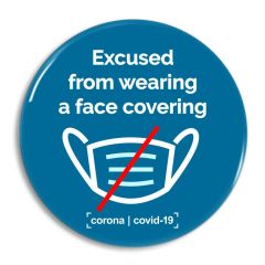 Excused from wearing a face covering