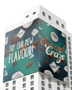 Mesh-banner for bygninger og lignende