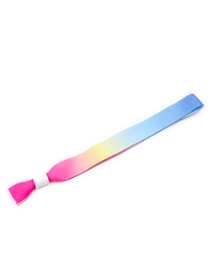 Eventarmbånd med gradient og hvit plastlås - lagervare