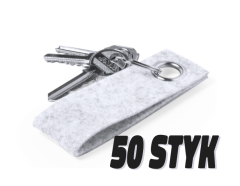 50 filt nøkkelringer med eget motiv