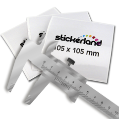 Velg din egen størrelse gjennomsiktige klistremerker CMYK