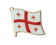 Georgia flagg pin emalje