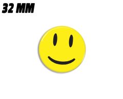 Gul glad smiley magnet 32mm 