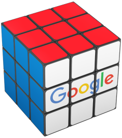 Rubiks terning med logo