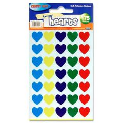 Hjerteformede klistremerker