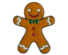 Pepperkakemann julepin 26x22mm