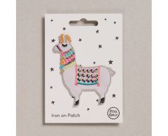 Hvit lama strykemerke