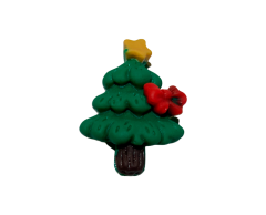 Liten juletre gipsmagnet, 23x16 mm