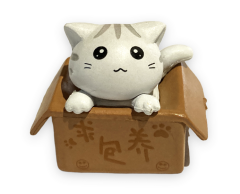 Liten katt i boks magnet, 30x20x25mm