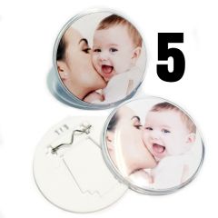 5 stk. pakke DIY-buttons deler