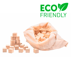  Byggeklosser i naturfarger 2x2x2 cm