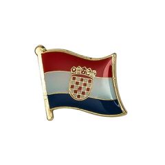 Kroatisk flagg emaljepin 