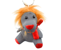 Løve reflekshund med rødt halstørkle, uten logo