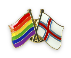 LHBT/Færøyenes vennskapsflagg pin