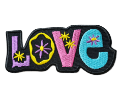 Love hippie strykemerke svart