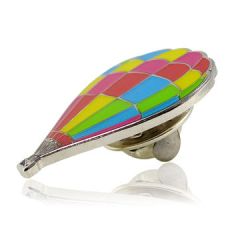 Emaljepin med imitert sølvlegering