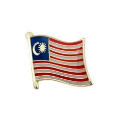 Malaysisk flagg emalje pin