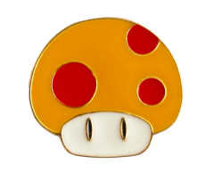 Mario mega sopp pin - Retro gaming 19x21mm