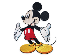 Stort Mickey Mouse strykemerke