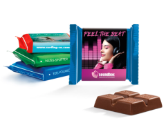 Ritter SPORT Mini med bånderole med trykk