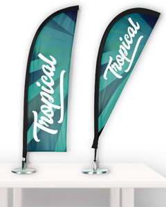 Mini strandflagg til bordet