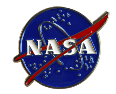 NASA astronaut emalje pin, 28x24mm