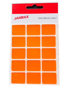 Neon oransje etiketter