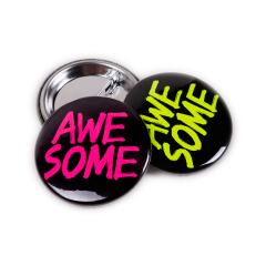 Neonbuttons med trykk