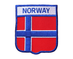Norway strykemerke med Norges flagg