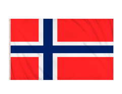 Norsk flagg 150 x 90 cm polyester