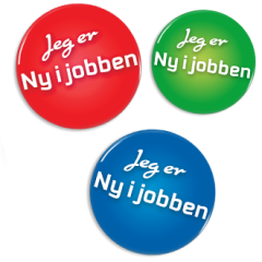 «Under opplæring»-buttons i flere farger